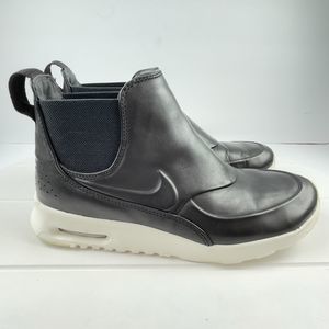 Nike Women's Air Max Thea Mid Black Sail Leather Sneaker 859550-001 Size 9